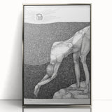 Modern Wall Art: The Monarchist - Thoughtful Surrealist Sketch