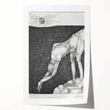 Modern Wall Art: The Monarchist - Thoughtful Surrealist Sketch