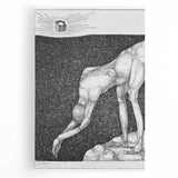 Modern Wall Art: The Monarchist - Thoughtful Surrealist Sketch