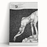 Modern Wall Art: The Monarchist - Thoughtful Surrealist Sketch