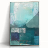 Framed abstract wall art featuring dynamic silver strokes on a textured background, perfect for modern home decor. Ideal for enhancing any living space.