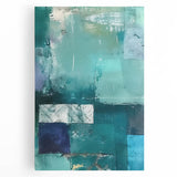 Abstract wall art featuring vibrant, colorful strokes on stretched canvas, showcasing a modern design ideal for contemporary home decor. Perfect for adding a dynamic touch to living spaces.