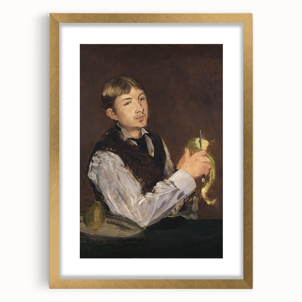 Impressionist Portrait - Manet’s ‘Young Boy Peeling a Pear’ Art