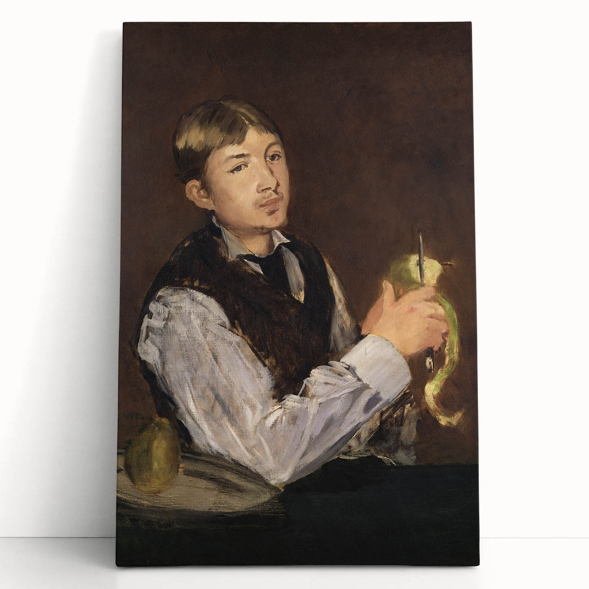 Impressionist Portrait - Manet’s ‘Young Boy Peeling a Pear’ Art