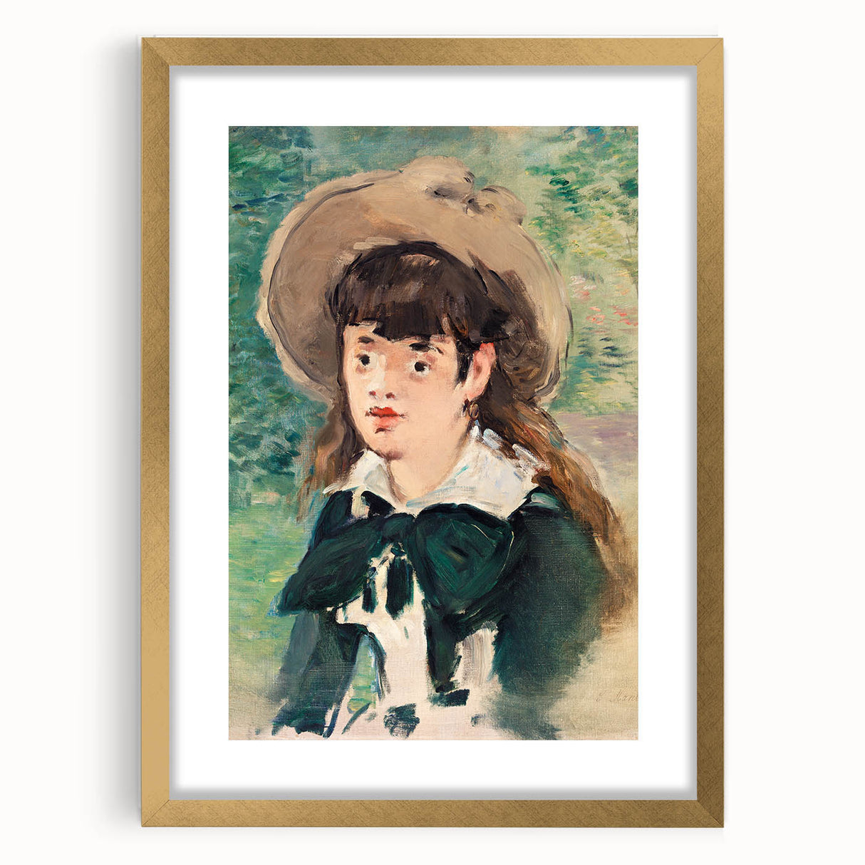 Impressionist Portrait - Manet’s ‘Young Girl on a Bench’ Wall Art