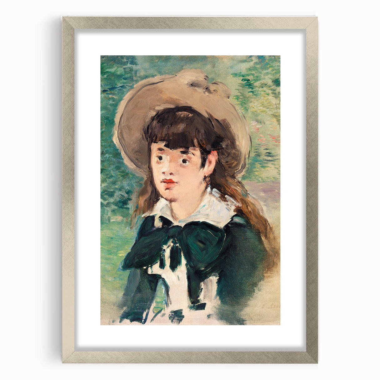 Impressionist Portrait - Manet’s ‘Young Girl on a Bench’ Wall Art