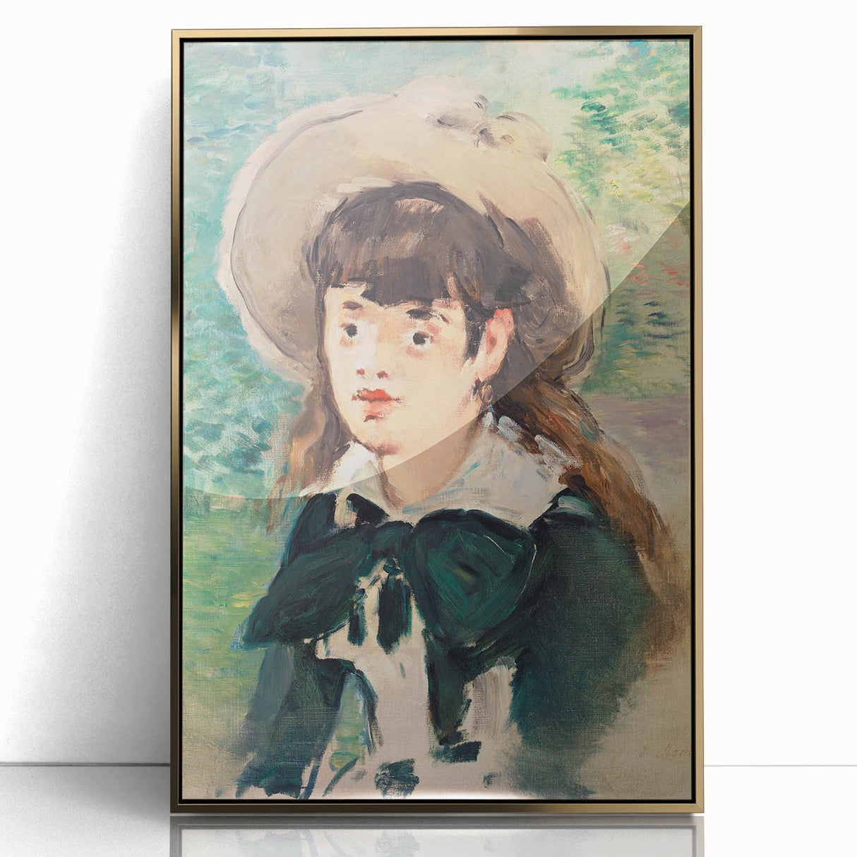 Impressionist Portrait - Manet’s ‘Young Girl on a Bench’ Wall Art