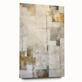 Abstract wall art featuring vibrant strokes in shades of blue, orange, and green on acrylic glass, beautifully displayed in a side view, emphasizing its modern design and smooth finish. Perfect for contemporary home decor.