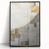 Framed abstract wall art showcasing bold black strokes on a white background, perfect for modern decor, enhancing any living space or office ambiance.