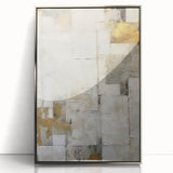 Abstract wall art featuring vibrant multicolored strokes in a sleek silver frame, perfect for modern home decor, adding a touch of elegance and creativity to any space.