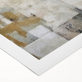 Abstract wall art on rolled canvas showcasing vibrant strokes in shades of blue, pink, and gold, ideal for modern home decor, enhancing artistic ambiance.