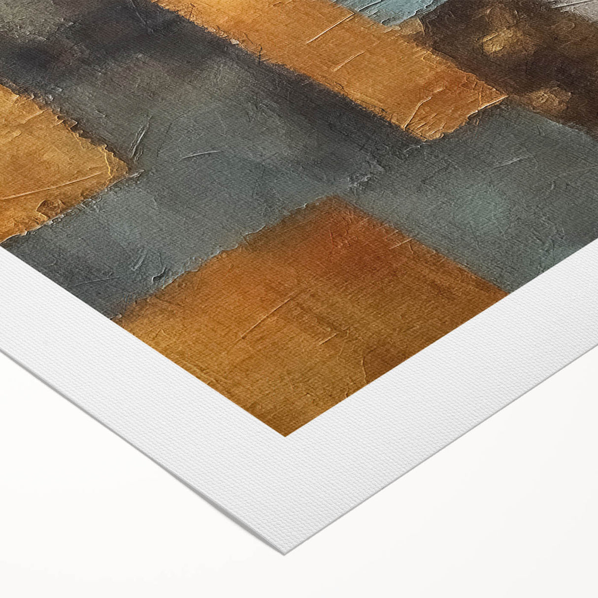 Abstract strokes wall art on rolled canvas showcasing vibrant colors and dynamic shapes, ideal for modern home decor, enhancing artistic ambiance in any room.