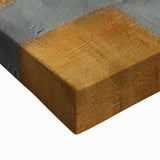 Close-up of abstract strokes wall art on stretched canvas, showcasing vibrant colors and dynamic patterns, ideal for modern home decor and artistic interiors.