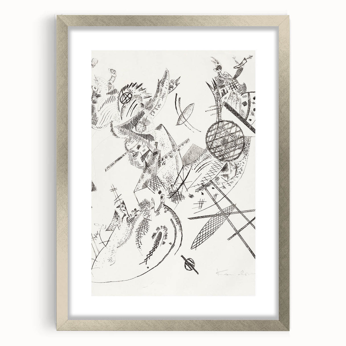 Modern Wall Art: Kleine Welten XII - Kandinsky's Abstract Masterpiece