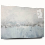 Abstract wall art design showcasing vibrant acrylic strokes in a sleek glass frame, highlighting a contemporary aesthetic perfect for modern decor.