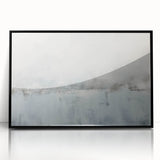 Framed abstract wall art showcasing dynamic black strokes on an acrylic background, perfect for modern decor. Adds elegance to any living space.