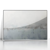 Framed acrylic wall art featuring abstract strokes in vibrant colors, set against a clean white background, perfect for modern home decor. This piece adds a contemporary touch to any living space or office.