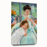 Impressionist Motherhood - Cassatt’s ‘Young Mother Sewing’ Wall Art