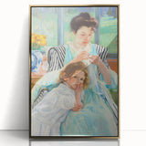 Impressionist Motherhood - Cassatt’s ‘Young Mother Sewing’ Wall Art