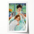 Impressionist Motherhood - Cassatt’s ‘Young Mother Sewing’ Wall Art