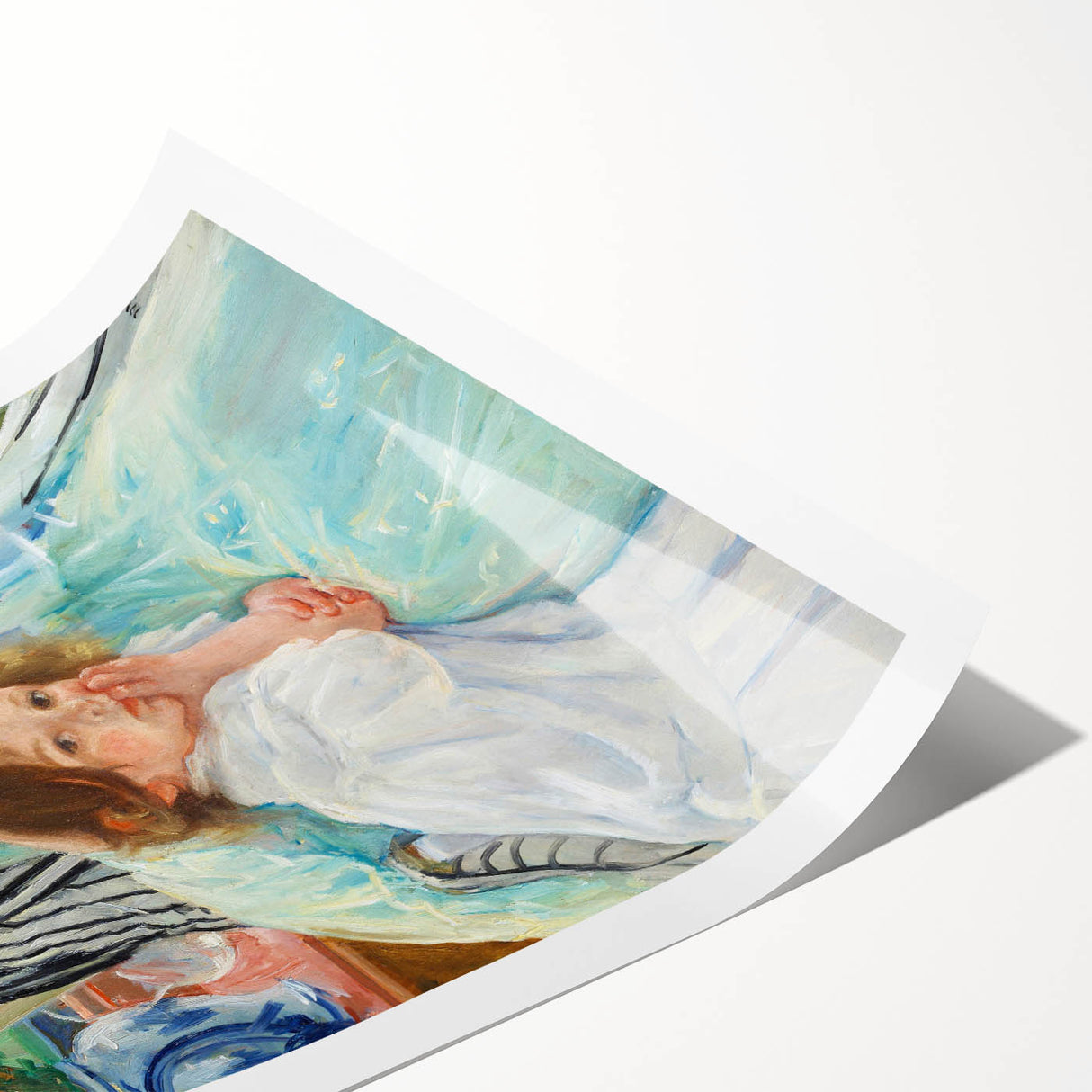 Impressionist Motherhood - Cassatt’s ‘Young Mother Sewing’ Wall Art