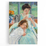 Impressionist Motherhood - Cassatt’s ‘Young Mother Sewing’ Wall Art