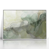 Framed acrylic wall art showcasing abstract strokes in vibrant colors, set against a clean white background. Perfect for modern home decor and artistic spaces.