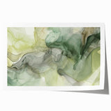 Abstract wall art print showcasing vibrant multicolored strokes in a modern design, rolled and ready for display, ideal for contemporary home decor.