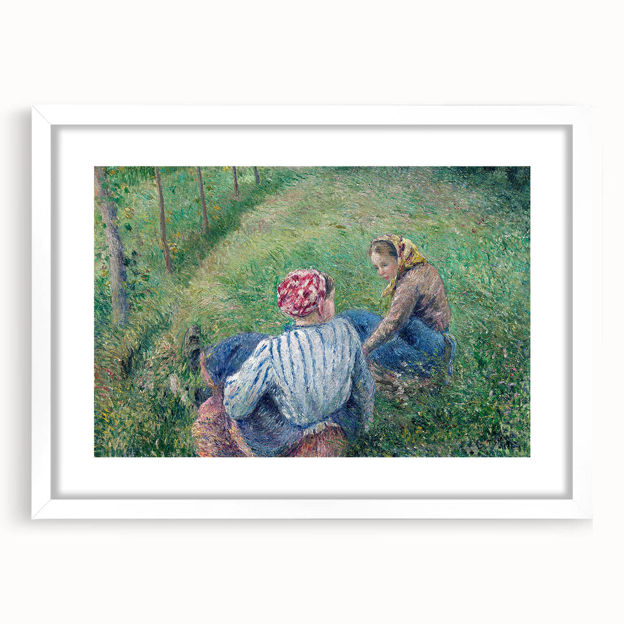 Tranquil Impressionist Landscape – Pissarro’s Peasant Girls Resting