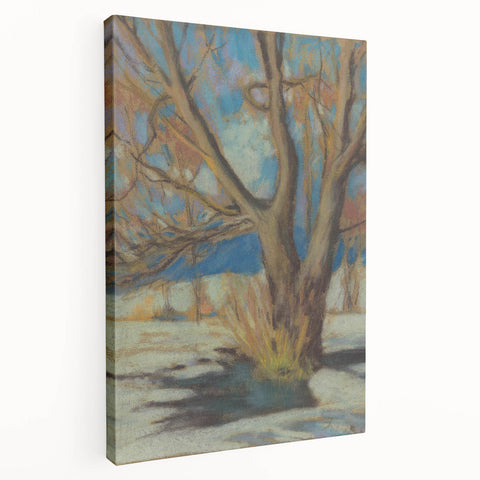 Winter's Essence: Study of a Bare Tree by Zolo Palugyay