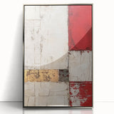 Framed abstract wall art featuring dynamic silver strokes on a white background, designed to enhance modern decor in living spaces or office environments.