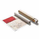 Abstract strokes wall art print showcasing vibrant hues of blue, orange, and yellow, offering a modern artistic touch for home decor. Perfect for enhancing contemporary interiors.