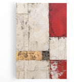 Abstract wall art featuring vibrant, colorful strokes on stretched canvas, showcasing a modern design perfect for contemporary home decor. Ideal for adding a splash of creativity to any room.