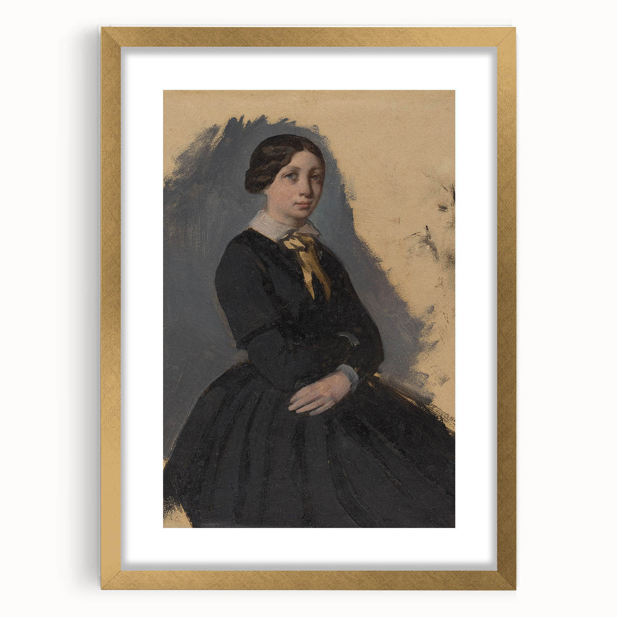 Impressionist Portrait - Degas’s ‘Young Woman in Black’ Wall Art