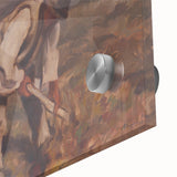 Modern Wall Art: Rustic Autumn Farming Scene with Earthy and Warm Tones