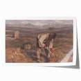 Modern Wall Art: Rustic Autumn Farming Scene with Earthy and Warm Tones