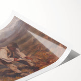 Modern Wall Art: Rustic Autumn Farming Scene with Earthy and Warm Tones