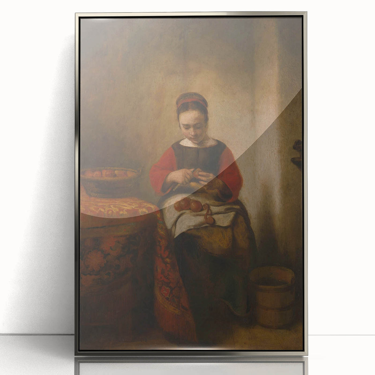 Timeless Artwork - ‘Young Woman Peeling Apples’ Wall Decor