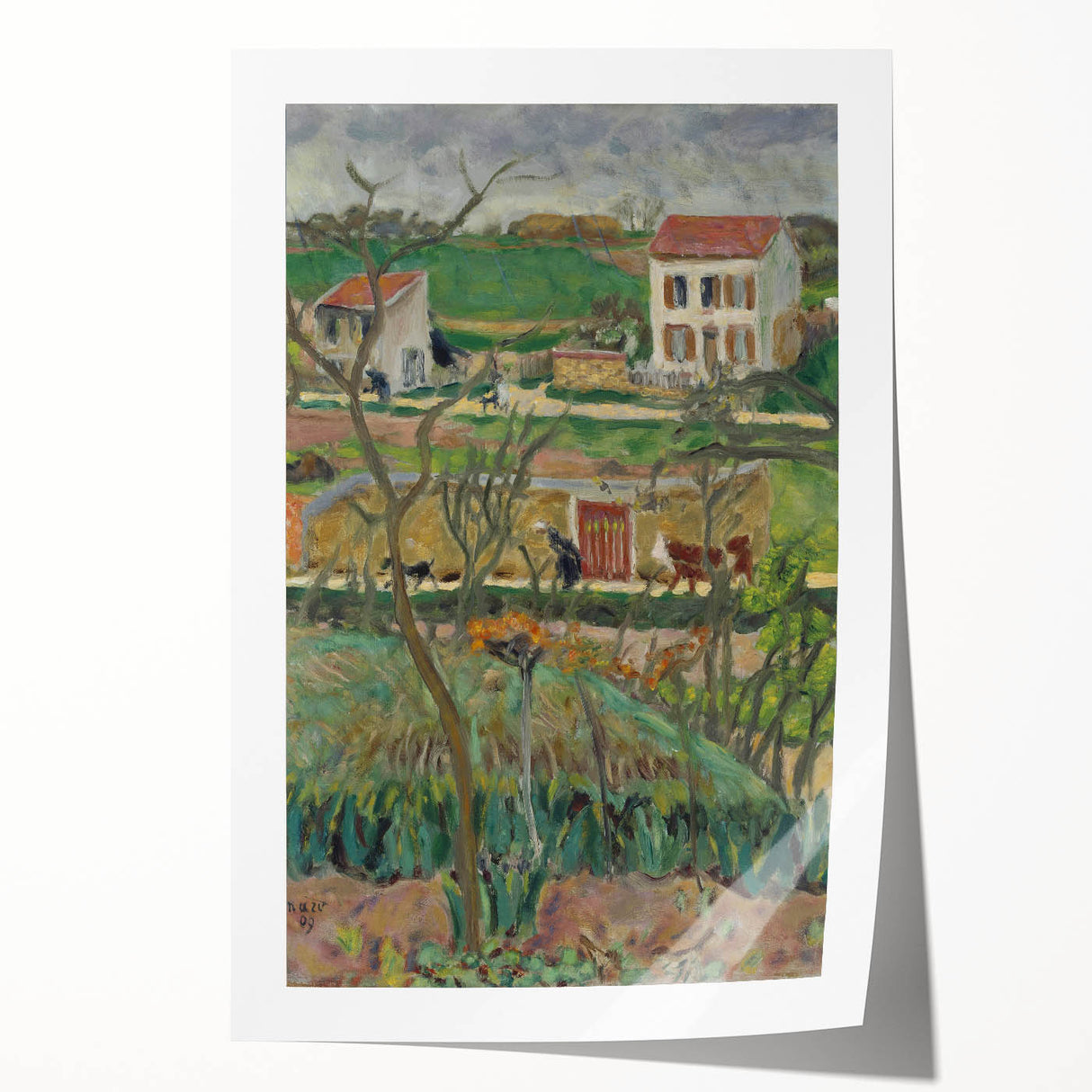Rainy Landscape: Weathered Charm by Pierre Bonnard (1909)