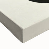 Retro Abstract Living Room Wall Art – Geometric Black & Yellow