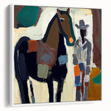 Framed abstract figurative wall art featuring a minimalist design in soft tones of white and gray, showcasing a modern aesthetic perfect for contemporary decor.