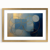 Abstract geometric frame in gold with a matte finish, showcasing a modern design ideal for stylish home decor. Perfect for enhancing contemporary interiors.