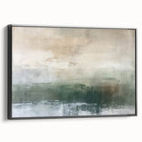 Calm Coastal Landscape - Minimalist Abstract Ocean Canvas Wall Art