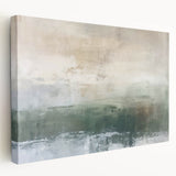 Calm Coastal Landscape - Minimalist Abstract Ocean Canvas Wall Art