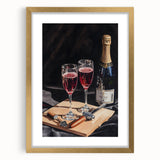 Extra large abstract art print with textured design in gold and beige tones, framed with a mat, ideal for living room decor.