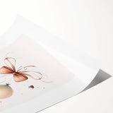 Girls Bedroom Art - Elegant Balloons and Bow Kids Room Decor