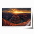 Vibrant landscape print showcasing stunning canyons with rich earthy tones, rolled and ready for framing, perfect for home décor enthusiasts seeking nature-inspired art.
