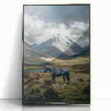 Framed acrylic artwork showcasing a vibrant landscape of rolling fields under a clear blue sky, featuring rich greens and golden hues, perfect for home decor.