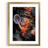 Extra large abstract art print featuring textured gold and beige tones on a framed canvas, ideal for living room decor.