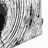 Large abstract wall art featuring a close-up of nature elements in muted earth tones, printed on acrylic glass.